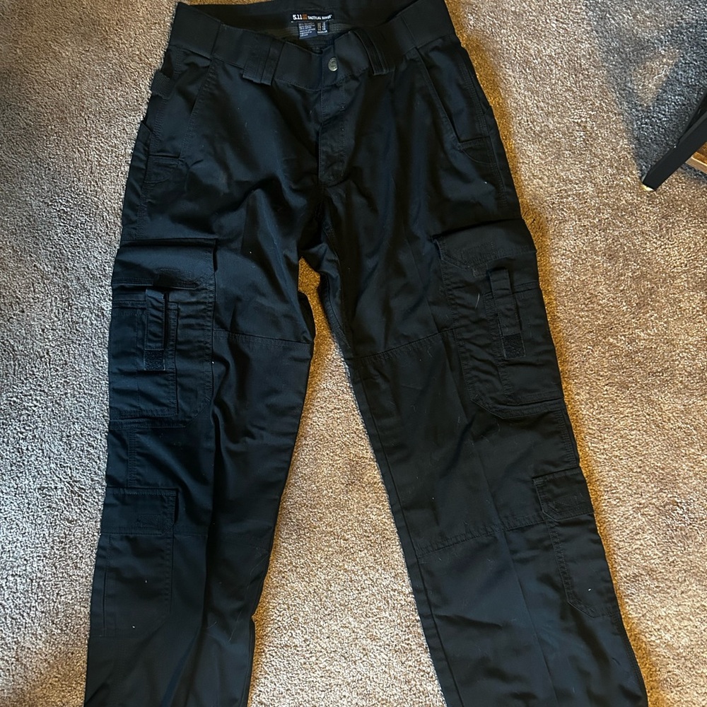 5.11 Tactical Black Cargo Pants with Sturdy Construction